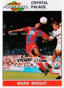 Sticker Mark Bright - English Football 1991-1992 n. 58 - Panini