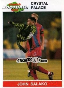 Cromo John Salako - English Football 1991-1992 n. 59 - Panini