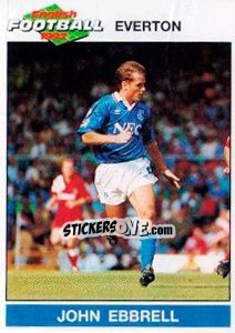 Sticker John Ebbrell - English Football 1991-1992 n. 64 - Panini