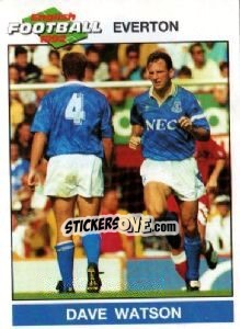 Sticker Dave Watson - English Football 1991-1992 n. 65 - Panini