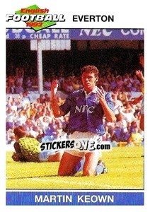 Sticker Martin Keown - English Football 1991-1992 n. 66 - Panini