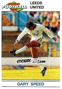 Sticker Gary Speed - English Football 1991-1992 n. 84 - Panini