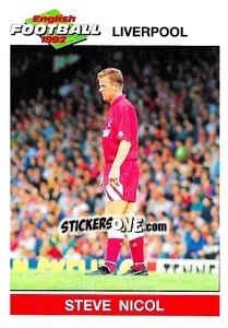 Sticker Steve Nicol - English Football 1991-1992 n. 88 - Panini