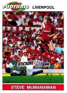 Sticker Steve McManaman - English Football 1991-1992 n. 95 - Panini