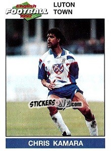 Sticker Chris Kamara - English Football 1991-1992 n. 100 - Panini