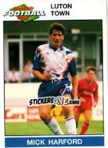 Cromo Mick Harford - English Football 1991-1992 - Panini