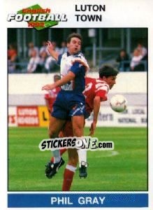 Sticker Phil Gray - English Football 1991-1992 n. 107 - Panini