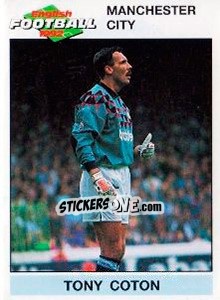 Sticker Tony Coton - English Football 1991-1992 n. 110 - Panini