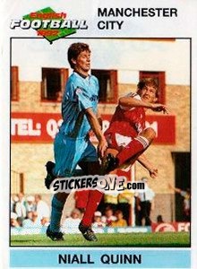 Sticker Niall Quinn - English Football 1991-1992 n. 119 - Panini