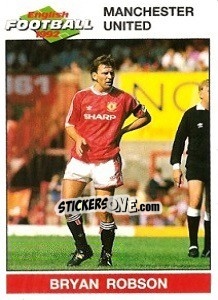 Sticker Bryan Robson - English Football 1991-1992 n. 121 - Panini