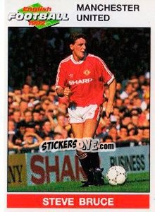 Figurina Steve Bruce - English Football 1991-1992 n. 125 - Panini