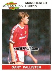 Sticker Gary Pallister - English Football 1991-1992 n. 126 - Panini