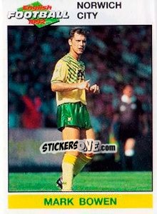 Sticker Mark Bowen - English Football 1991-1992 n. 133 - Panini