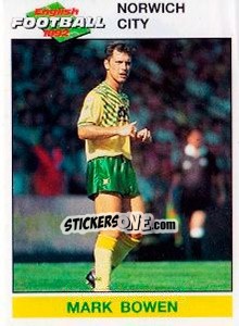 Figurina Mark Bowen - English Football 1991-1992 - Panini