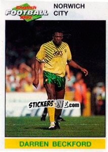 Figurina Darren Beckford - English Football 1991-1992 n. 143 - Panini