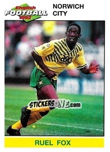 Sticker Ruel Fox - English Football 1991-1992 - Panini