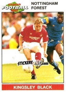 Sticker Kingsley Black - English Football 1991-1992 - Panini