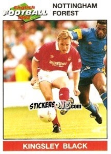 Sticker Kingsley Black - English Football 1991-1992 n. 154 - Panini