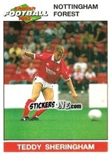 Sticker Teddy Sheringham - English Football 1991-1992 n. 155 - Panini