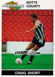 Sticker Craig Short - English Football 1991-1992 n. 162 - Panini