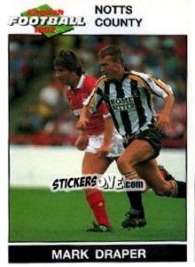 Sticker Mark Draper - English Football 1991-1992 n. 163 - Panini