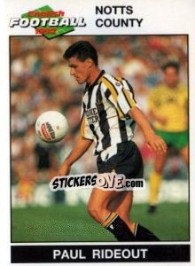 Sticker Paul Rideout - English Football 1991-1992 n. 166 - Panini
