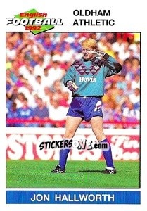 Cromo Jon Hallworth - English Football 1991-1992 - Panini