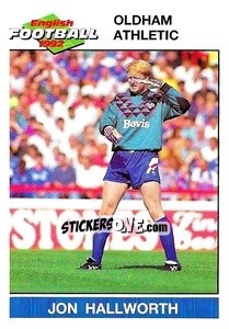 Figurina Jon Hallworth - English Football 1991-1992 - Panini