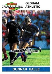 Sticker Gunnar Halle - English Football 1991-1992 - Panini