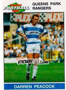 Sticker Darren Peacock - English Football 1991-1992 n. 185 - Panini