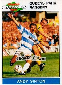 Sticker Andy Sinton - English Football 1991-1992 n. 191 - Panini