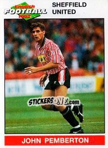 Sticker John Pemberton - English Football 1991-1992 n. 195 - Panini