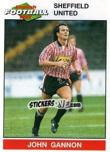 Sticker John Gannon - English Football 1991-1992 n. 202 - Panini