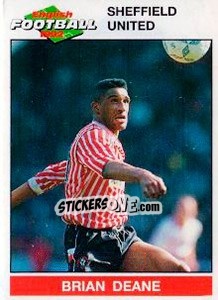 Sticker Brian Deane - English Football 1991-1992 n. 204 - Panini