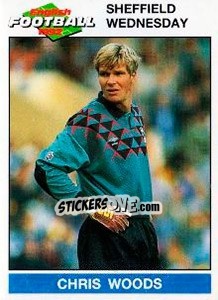 Figurina Chris Woods - English Football 1991-1992 - Panini