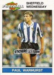 Sticker Paul Warhurst - English Football 1991-1992 - Panini