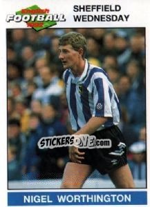 Sticker Nigel Worthington - English Football 1991-1992 - Panini