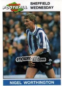 Sticker Nigel Worthington - English Football 1991-1992 n. 210 - Panini
