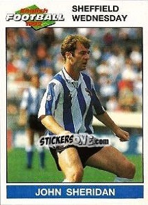Figurina John Sheridan - English Football 1991-1992 n. 211 - Panini
