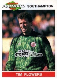 Sticker Tim Flowers - English Football 1991-1992 n. 218 - Panini
