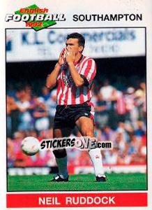 Sticker Neil Ruddock - English Football 1991-1992 n. 222 - Panini