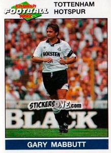 Cromo Gary Mabbutt - English Football 1991-1992 - Panini