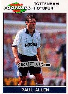 Sticker Paul Allen - English Football 1991-1992 n. 235 - Panini