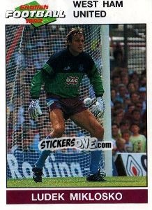 Sticker Ludek Miklosko - English Football 1991-1992 - Panini