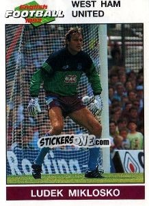 Sticker Ludek Miklosko - English Football 1991-1992 n. 242 - Panini