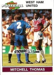 Sticker Mitchell Thomas - English Football 1991-1992 n. 243 - Panini