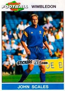 Sticker John Scales - English Football 1991-1992 n. 258 - Panini