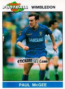 Figurina Paul McGee - English Football 1991-1992 - Panini