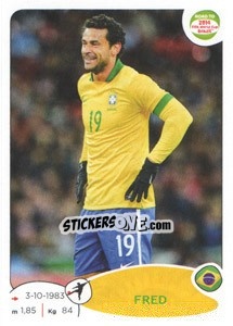 Sticker Fred - Road to 2014 FIFA World Cup Brazil n. 15 - Panini