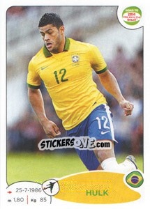 Sticker Hulk - Road to 2014 FIFA World Cup Brazil - Panini